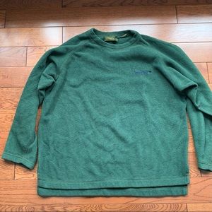 Vintage green fleece Timberland sweater size s-USA made